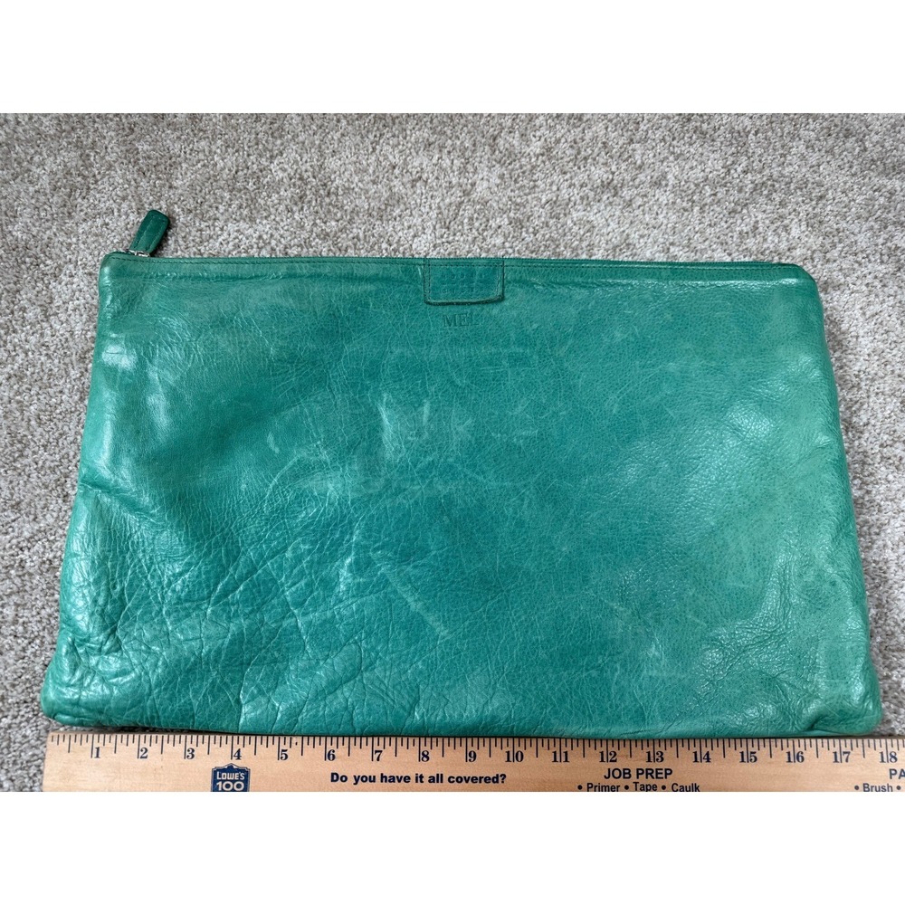 Moore and Giles Large Zippered Laptop Bag in Ocean